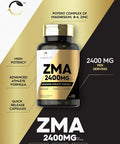 Carlyle ZMA Supplement for Men & Women 2400mg | 90 Count | Non-GMO Gluten Formula