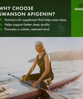 Swanson Apigenin Supplement 50mg capsules (90 count) Helps Promote Sleep Stress Relief & Overall Men's Health (Packaging May Vary)