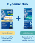 Mommys Bliss Organic Baby Vitamin D Drops Promotes Healthy Growth and Bone Development Age Newborn+ 0.11 Fl Oz (100 Servings) Pack of 2