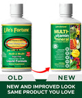 Life's Fortune Liquid Multivitamin for Adults Men & Women Teens ÃƒÂ¢Ã¢â€šÂ¬Ã¢â‚¬Å“ High Absorption Daily Vitamins ÃƒÂ¢Ã¢â€šÂ¬Ã¢â‚¬Å“ Trace Minerals Amino Acids with Biotin L-Arginine Potassium ÃƒÂ¢Ã¢â€šÂ¬Ã¢â‚¬Å“ Tropical Flavor Sugar Free 32 oz