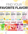 Teazen Kombucha Mulled Wine Lemon Ginger Flavor 2 Pack with Classic Eco Bottle (Kombucha Powder 40 Sticks Eco Bottle 1EA x 11.8oz)