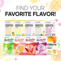 Teazen 4 Flavors 40 Sticks Variety Pack Kombucha Lemon Peach Pineapple Mango Guava (40 Sticks)