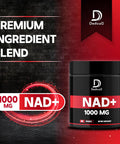 Nad+ Supplement 1000 Mg - Pure Nad Supplement - Energy And Dna Repair, Aging Defense, Brain Function - 60 Capsules