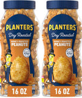 PLANTERS Honey Roasted Peanuts, Plant Based Protein Snacks, 16 Oz (1 Ct) | Roasted Sweet & Salty Nuts. Kosher. Resealable Jar. Snacks for Adults. Party Mix, Party Snacks