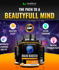 Brain Booster Supplement, Non-GMO Dietary Supplement, Supports Memory, Cognitive Function & Mental Clarity, Improve Concentration & Alertness, 120 Capsules