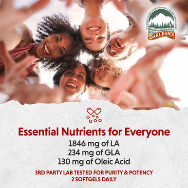 Barlean's Organic Oils Organic Evening Primrose Oil 120 Softgels/1300 Mg Ea. Bottle