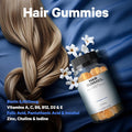 Codeage Hair Gummies, Biotin 5000 Mcg, Sugar Growth Gummy Vitamins A, C, B6, B12, D3, Zinc, Inositol Supplement, Women & Men, Pantothenic Folic Acid, Nails, Skin, Strawberry Coconut Flavor, 60 Ct