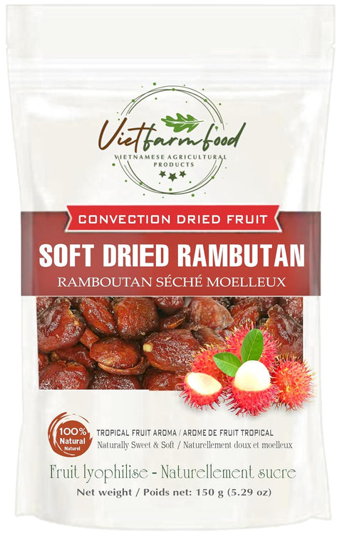 SOFT MULBERRY CANDY 5.29oz (150g) VIETFARMFOOD: Convection dried fruit with a little sugar, salt, natural sweetness, soft when chewed. Suitable for snack, healthy dessert for all ages