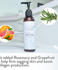 Eva Naturals Anti-Aging Glycolic Acid Cleanser (6 oz) - Acne Treatment and Exfoliating Face Wash to Reduce Wrinkles and Improve Skin's Moisture and Glow - With Alpha Hydroxyl Acid, Aloe and Vitamin E