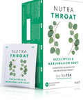 Nutra Tea NUTRATHROAT - Soothing Throat Tea | Sore Throat Tea | Throat Relief Tea - Tea For Sore Throat & Coughs - Includes Marshmallow Root & Slippery Elm - 20 Enveloped Tea Bags - by - Herbal Tea