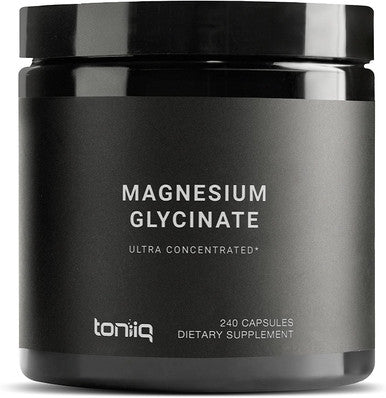 3,000mg Ultra High Strength Magnesium Glycinate - 20% Purified to Contain 600mg of Elemental Magnesium - Chelated and Highly Bioavailable - 240 Veggie Capsules