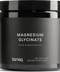 3,000mg Ultra High Strength Magnesium Glycinate - 20% Purified to Contain 600mg of Elemental Magnesium - Chelated and Highly Bioavailable - 240 Veggie Capsules