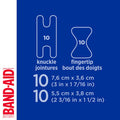 Band-Aid Brand Flexible Fabric Adhesive Bandages For Wound Care And First Aid, Finger And Knuckle, 20 Ct (Pack Of 6)