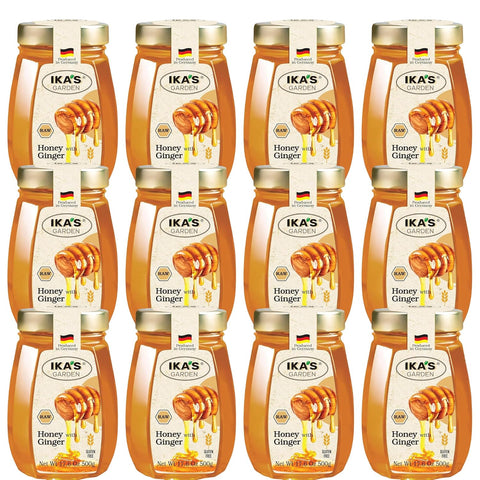Ika's Garden Raw Manuka Honey with Blossom Honey - 100% Pure, Unfiltered, Gluten-Free Ã¢â‚¬â€œ Product of Germany, 17.6 oz (500g) Jar