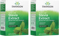 Swanson Green Leaf Stevia Extract Blended with Other Ingredients 100 Pkts 2 Pack