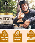 Dedicad Shilajit Pure Himalayan Organic 10G Contains Natural Fulvic Humic Acid and 85+Trace Minerals Shilajit Resin Supplement Support