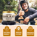 Dedicad Shilajit Pure Himalayan Organic 10G Contains Natural Fulvic Humic Acid and 85+Trace Minerals Shilajit Resin Supplement Support