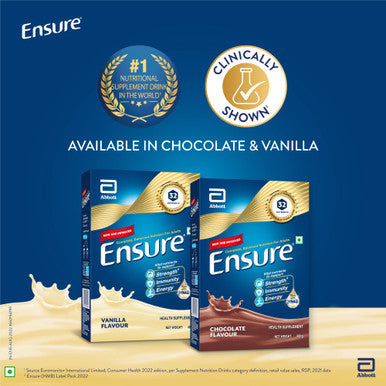 Ensure Abbott Vanilla Drink Powder Dietary Supplement For Adults Of All Age (200 Grams) - Refill Pack