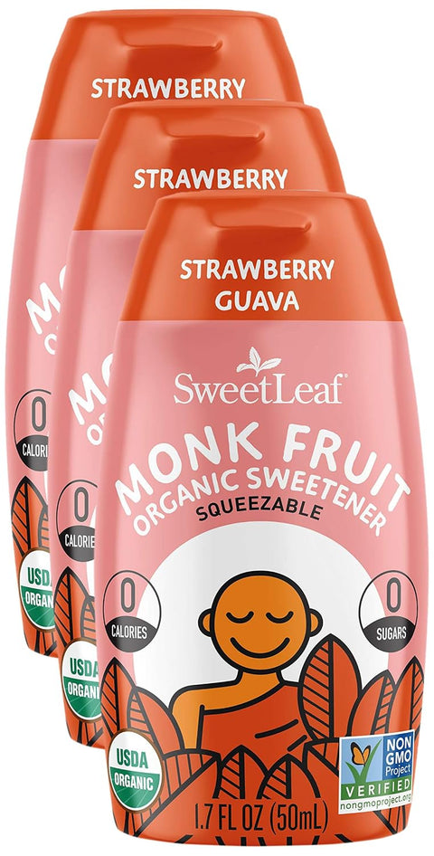SweetLeaf Orange Passionfruit Liquid Monk Fruit - Monk Fruit Liquid Sweetener Drops, Organic Monk Fruit Extract, Zero Calorie Sweetener, Sugar Free, Keto Friendly, Erythritol Free - 1.7 Fl Oz