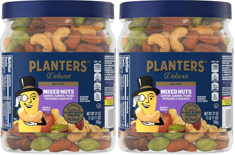 PLANTERS Mixed Nuts, Plant Based Protein, 27 Oz (1 Ct)
