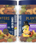 PLANTERS Deluxe Unsalted Mixed Nuts, Plant Based Protein, 34.5 Oz (1 Ct) | Mixed Nuts: Cashews, Almonds, Hazelnuts, Pecans, Pistachios. Snacks for Adults. Resealable Jar. Party Snack