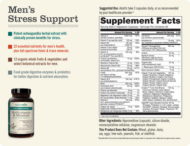 Naturewise Multivitamin For Men'S Daily Stress Support With Sensoril Ashwagandha And 22 Essential Nutrients (Packaging May Vary)