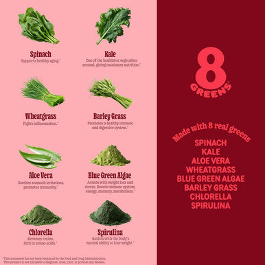 8Greens Supergreens Gummies Super Greens Powder Superfood Gummy For Metabolism, Immunity & Focus, Digestive Health Enzymes, Organic: Chlorella, Spirulina, Aloe Vera, Apple Flavor, 50 Count