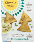 Simple Mills Veggie Pita Crackers Himalayan Salt Gluten Vegan Healthy Snacks Paleo Friendly 4.25 Ounce (Pack of 1)