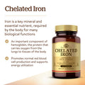 Solgar - Chelated Iron Tablets 100 Count Promotes Red Blood Cell Production & Produces Healthy Energy - 2 Pack