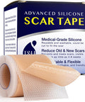 Advanced Silicone Scar Sheets Tape - Medical Grade Soft Silicone Gel Scar Sheets Tape, Highly Comfortable Painless For C-Section, Stretch Marks, Acne, Surgery, Effective Scars Treatment Tapes