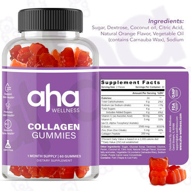 Collagen Gummies, Hair, Skin, & Nails Collagen Support Supplement, 200Mg Of Collagen Peptides, Collagen For Women & Men, Colageno, Vitamin C, Vitamin E, & Zinc, Non-Gmo, 30 Servings