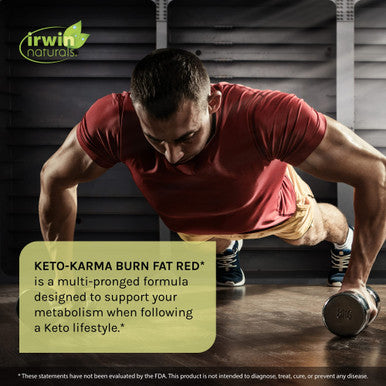 Irwin Naturals Keto-Karma Burn Fat Red - 72 Liquid Soft-Gels Pack Of 2 - Powerful Fat Burner & Keto Diet Support - With Nitric Oxide Booster - 48 Total Servings