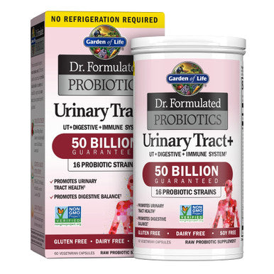 Garden of Life - Dr. Formulated Probiotics Urinary Tract+ - Acidophilus Probiotic 60 Vegetarian Capsules