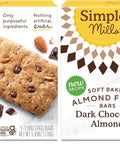 Simple Mills Almond Flour Snack Bars, Dark Chocolate Almond - Gluten Free, Made with Organic Coconut Oil, Breakfast Bars, Healthy Snacks, Paleo Friendly, 6 Ounce (Pack of 6)