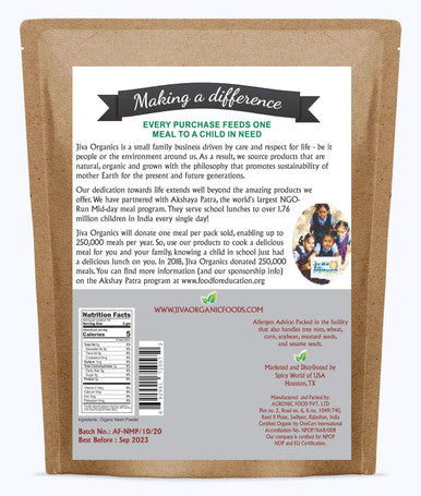 Jiva Organic Neem Powder 7 Ounce Bag - From Pure Indian Neem Leaf - Non-GMO, Raw