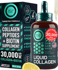 WILD FUEL Liquid Collagen Peptides with Biotin Drops Biotin and Collagen Liquid for Women and Men Youthful Skin Hair GrowthStrong Nails Hair Vitamins for Hair Loss
