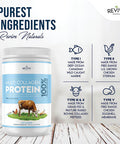 Multi Collagen Protein Powder - 5 Types of Food Sourced Collagen Peptides - Hydrolysed Grass Fed Bovine, Wild Caught Marine & Chicken, 8 Ounce