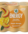 V8 Energy Strawberry Banana Juice Energy Drink, 8 fl oz Can (24 Pack)