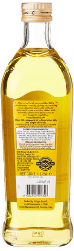 FILIPPO BERIO Classico Olive Oil Cooking Oil & Salad Dressing Glass Bottle 1Ltr