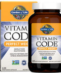 Garden of Life Vitamin Code Perfect Weight Multivitamin For Women And Men Healthy Active Metabolism Stress Management Weight Loss Support Vitamins Ashwagandha Green Tea And Enzymes 120 Capsules