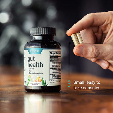 Gut Health Supplement Digestive Enzymes Prebiotic Probiotics for Digestive Health Bloating Relief for Women and Men Leaky Gut Repair Gut Assist Cleanse by Snap Supplements 60 Capsules