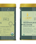 Luxmi Estates Green Tea Blends Bundle | 100 g Loose Jasmine Tea + 100g Loose Lemongrass Ginger Tea. Green Tea | USDA Organic