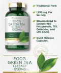 Carlyle EGCG Green Tea Extract Supplement | 1200mg | 200 Capsules | Non-GMO and Gluten