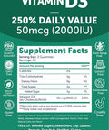 Lunakai Usa Made Vitamin D3 Gummies 2000 Iu - Non-Gmo, Gluten-Vitamin D Gummies For Women & Men - Bone, Immune & Energy Support, 60Ct