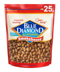 Blue Diamond Almonds, Smokehouse Flavored Snack Nuts, Plant-Based Protein and Fiber Snacks, Gluten Free Iconic Flavor Salty Nuts, Great for Events, Holidays, Parties, 25 Oz Resealable Bag (Pack of 1)