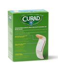 Curad Truly Ouchless Silicone Adhesive Bandages Fabric Bandages For Delicate Sensitive Skin 3/4X3 (50 Count)