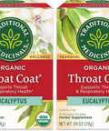 Traditional Medicinals Organic Throat Coat Eucalyptus, 16 Tea Bags