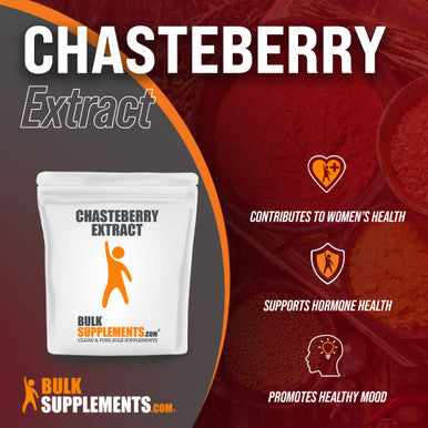 BulkSupplements Chasteberry Extract - Vitex Berry Supplement - Chaste Tree Berry Extract - Vitex Supplement for Women - Chasteberry Supplements - Hormone Balance for Women (100 Grams - 3.5 oz)