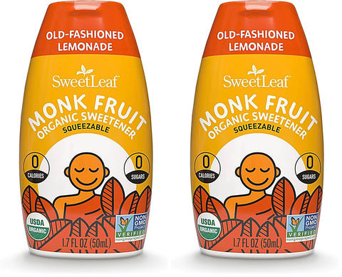 SweetLeaf Orange Passionfruit Liquid Monk Fruit - Monk Fruit Liquid Sweetener Drops, Organic Monk Fruit Extract, Zero Calorie Sweetener, Sugar Free, Keto Friendly, Erythritol Free - 1.7 Fl Oz