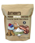 Anthony's Erythritol Granules, 2.5 lb, Non GMO, Sweetener, Keto & Paleo Friendly
